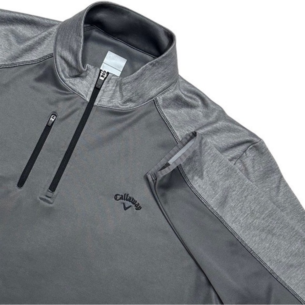Callaway Quarter Zip Pullover‎ Golf Performance Activewear Grey Mens XXL